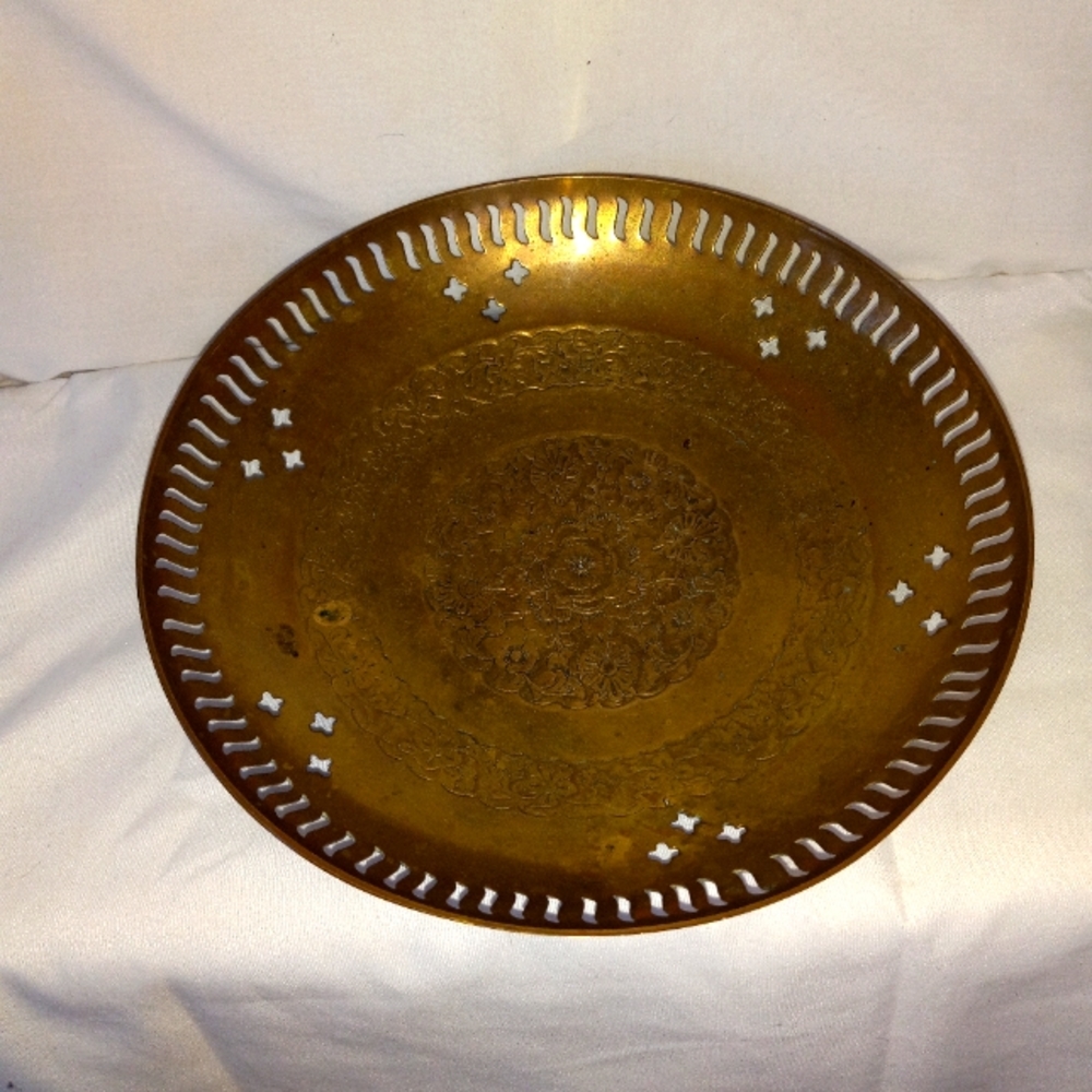 Vintage Brass Decorative Bowl